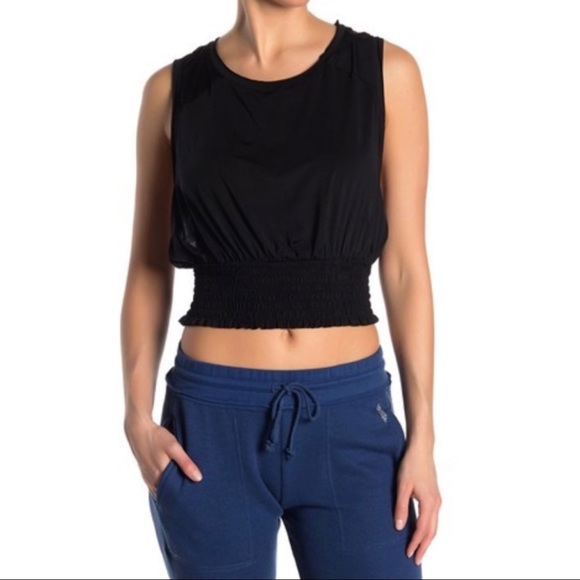 SOLD OUT——Free People Movement Say My Name Smocked Tee Top - Picture 2 of 6